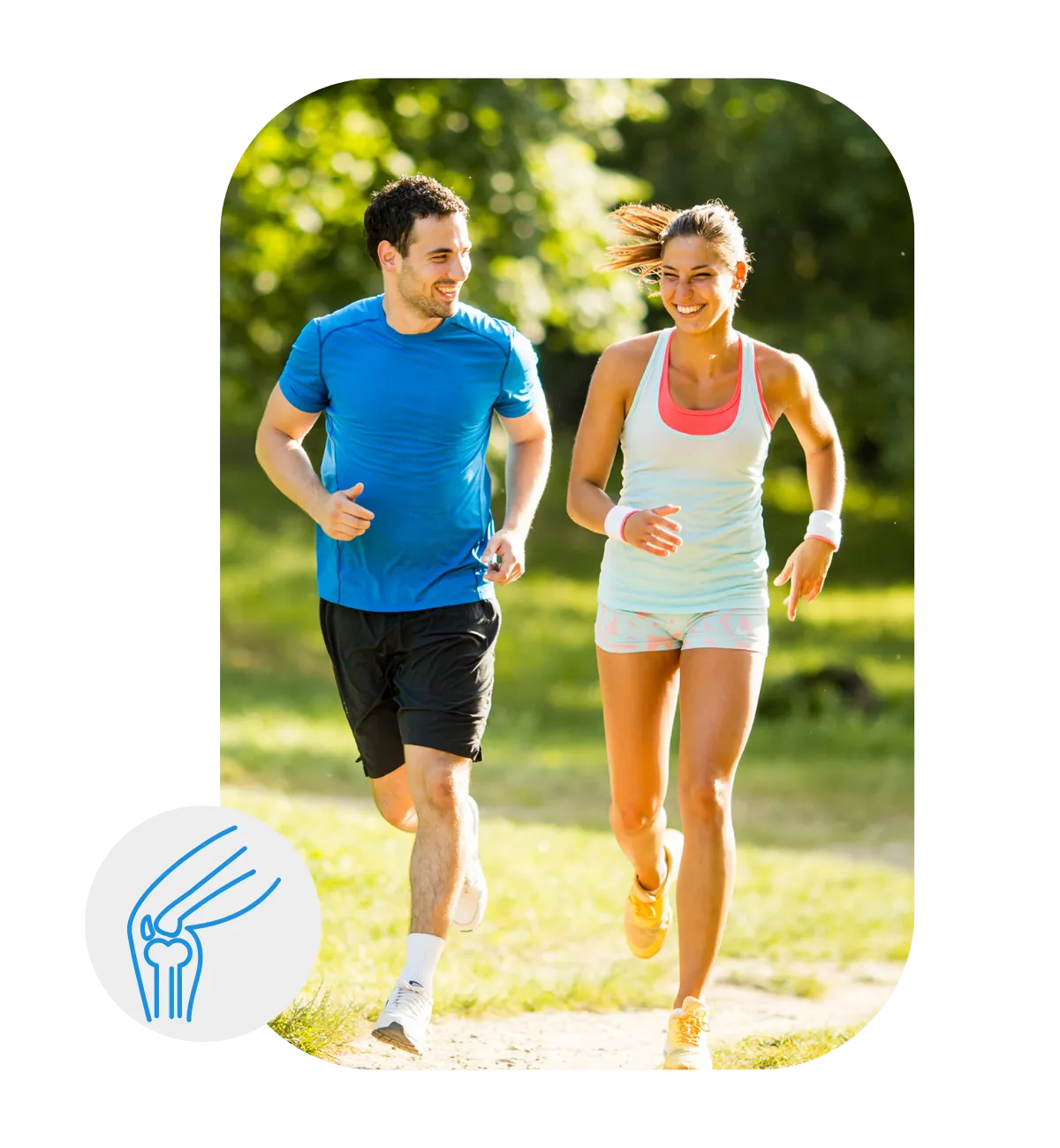 Man & Woman Jogging