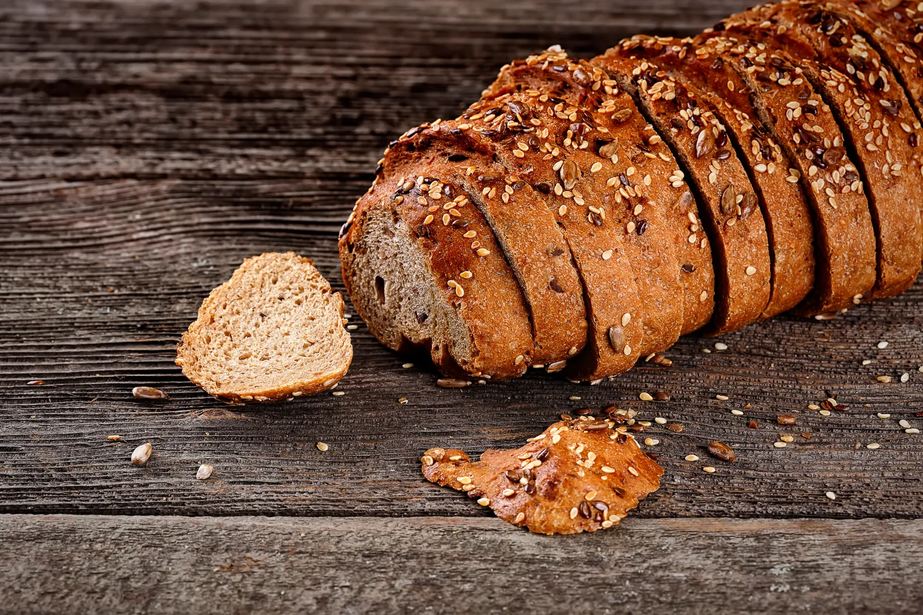 Whole Grain Bread on table